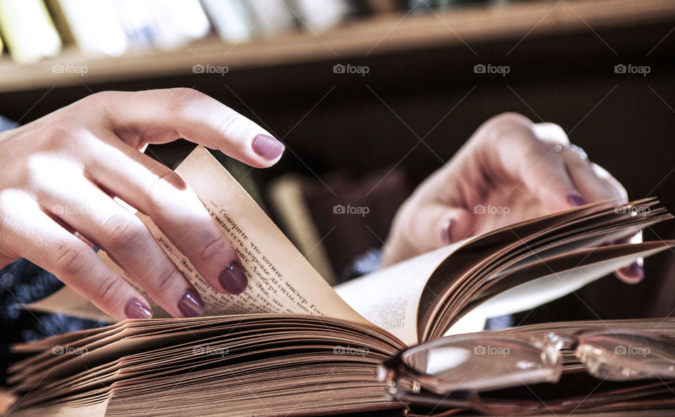 book in hand