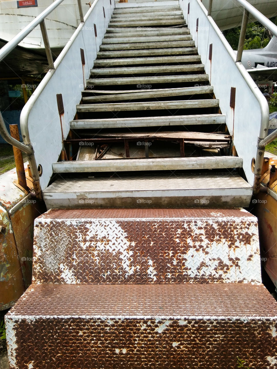 Old ladders aeroplane