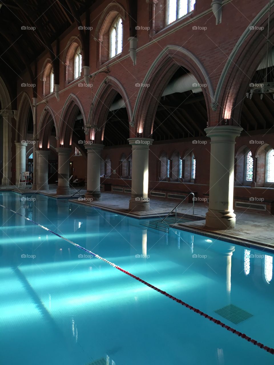 Swimming pool in a converted church