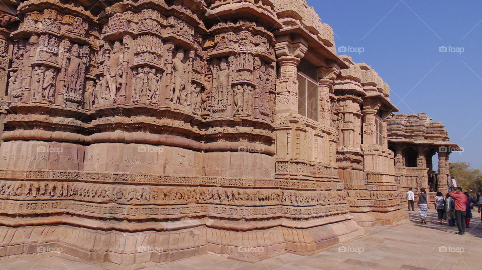 Sun temple structure , archaeological magnificence