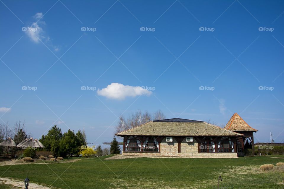 house in a countryside