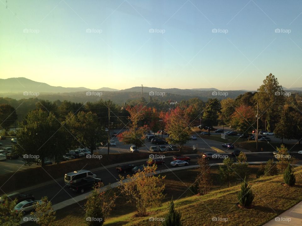 Mountain Town Landscape 