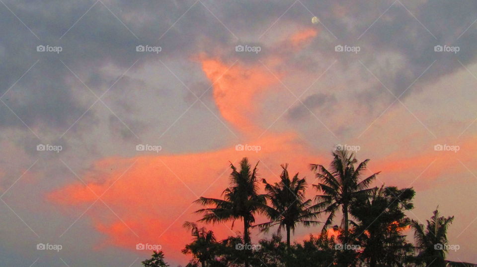 twilight in the sky yogyakarta