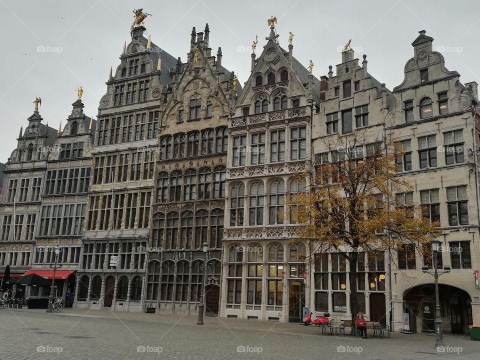 Antwerp's guildhouse on the main square Grote Markt