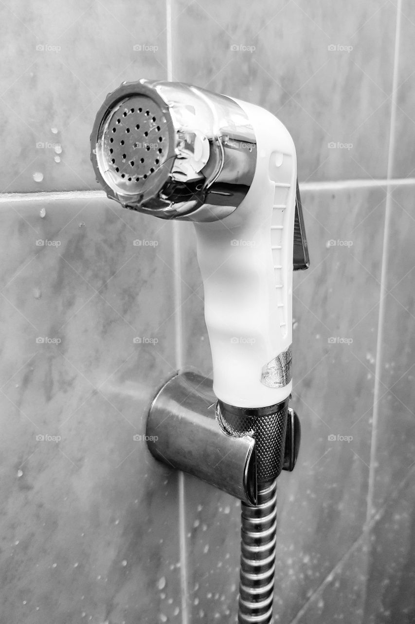 Bidet spray in toilet sanitary ware