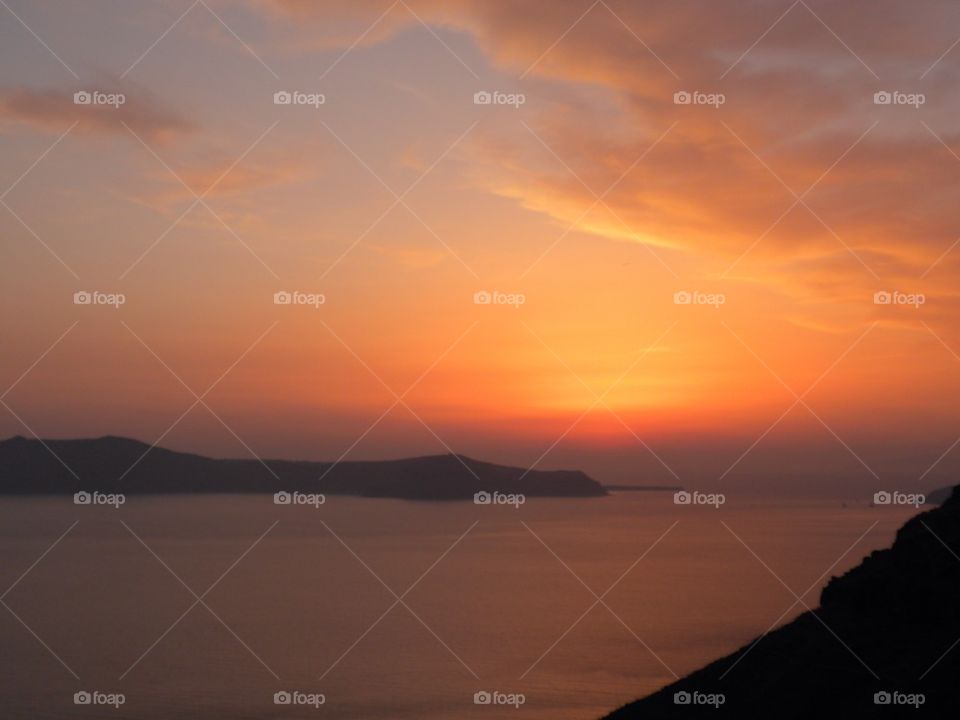 Sunset Santorini Greece 