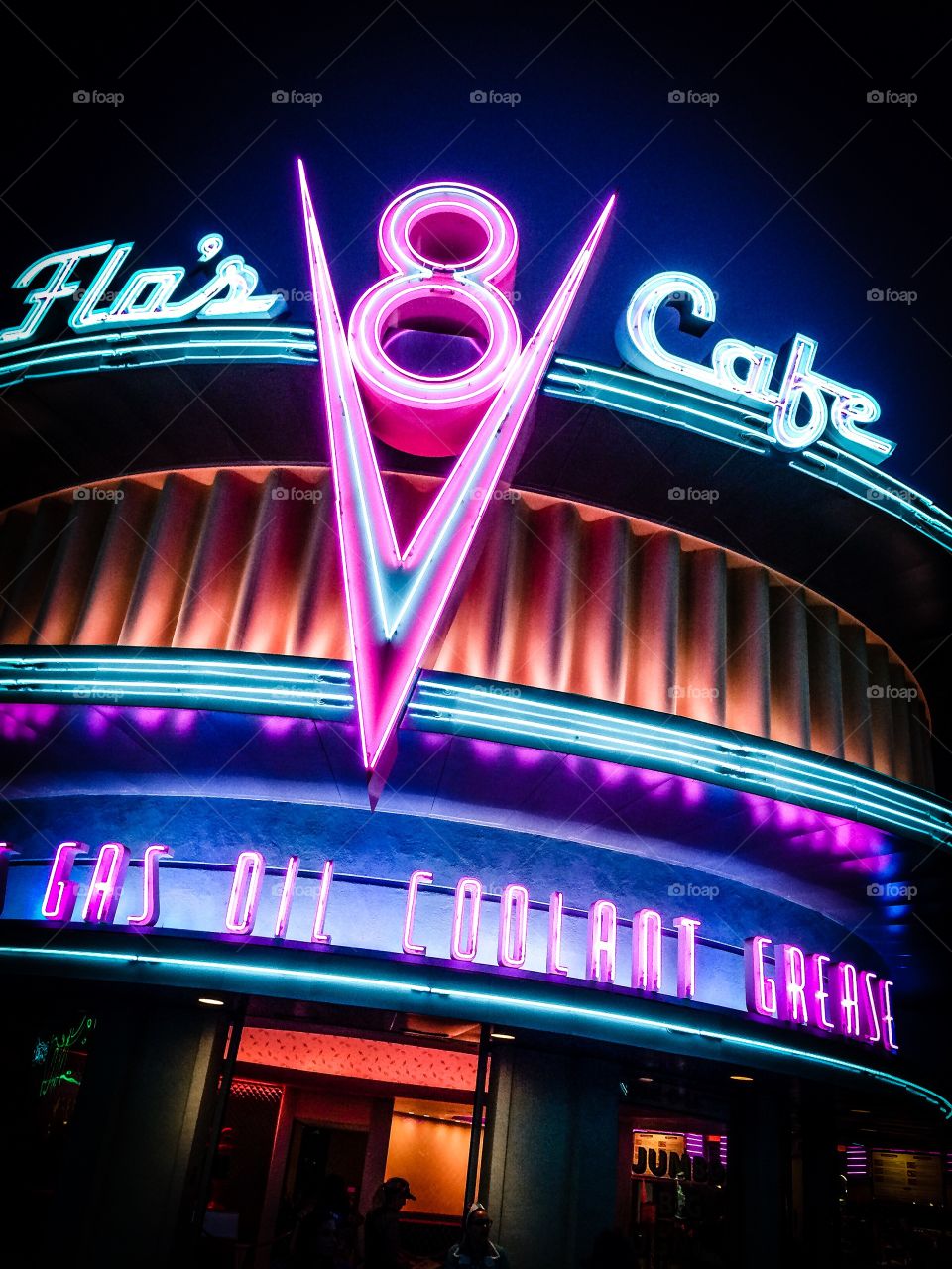 Flo's V-8 Cafe located on Route 66 in downtown Radiator Springs. Stop in and fill up today. You deserve it!
