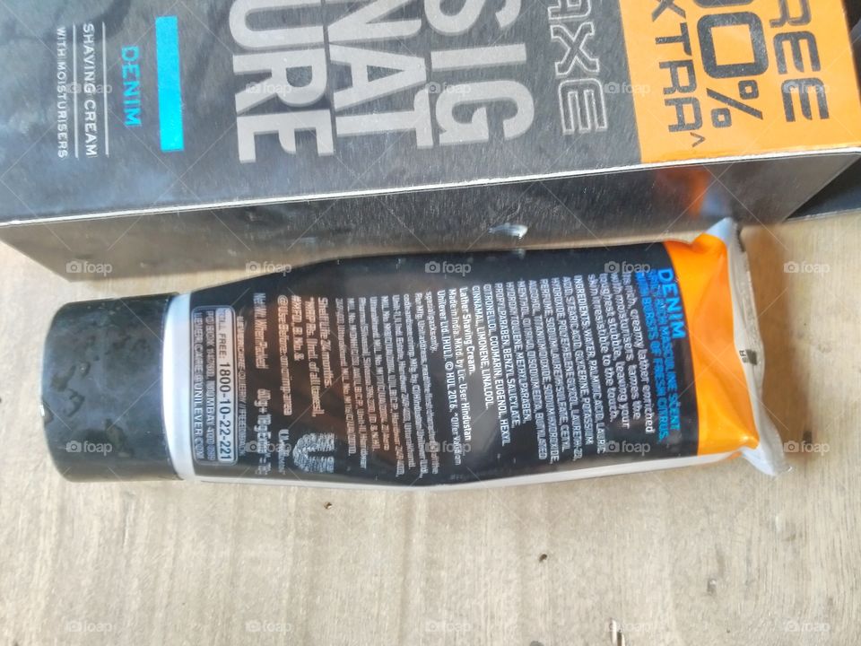 AXE shaving cream