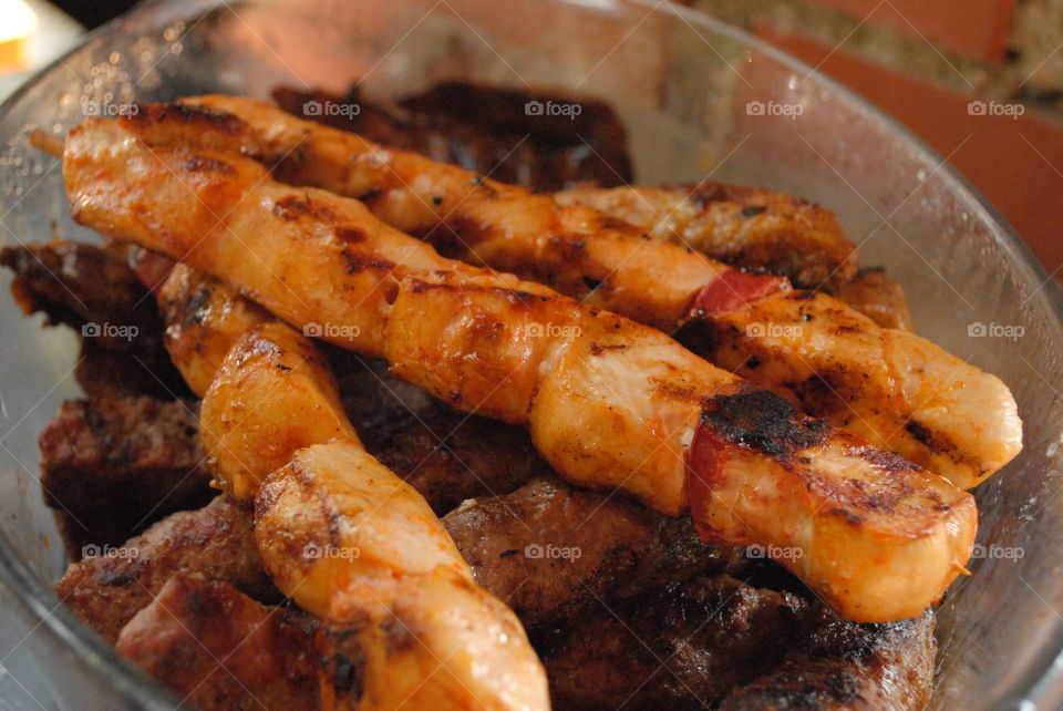 bbq meat in bowl