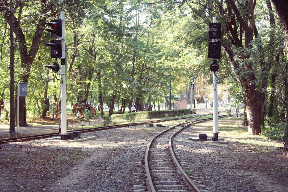 Railway for children in the park