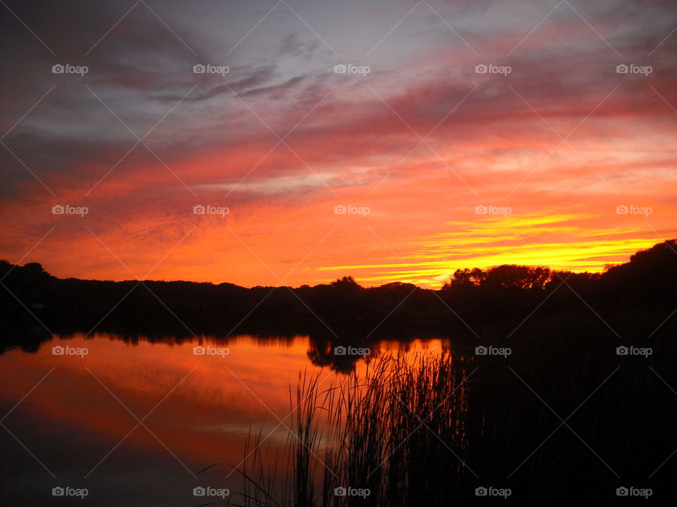 Sunset Water Reflection
