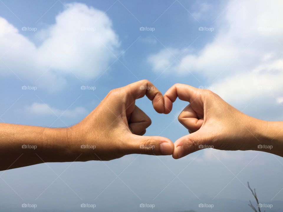 hand shape heart. valentine day