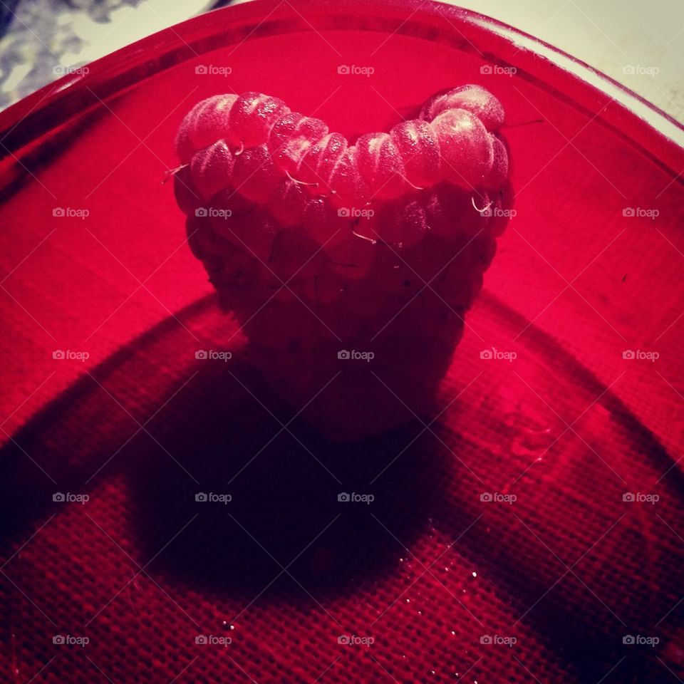 Red raspberry morning 