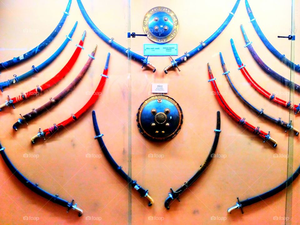 Indian weapons.