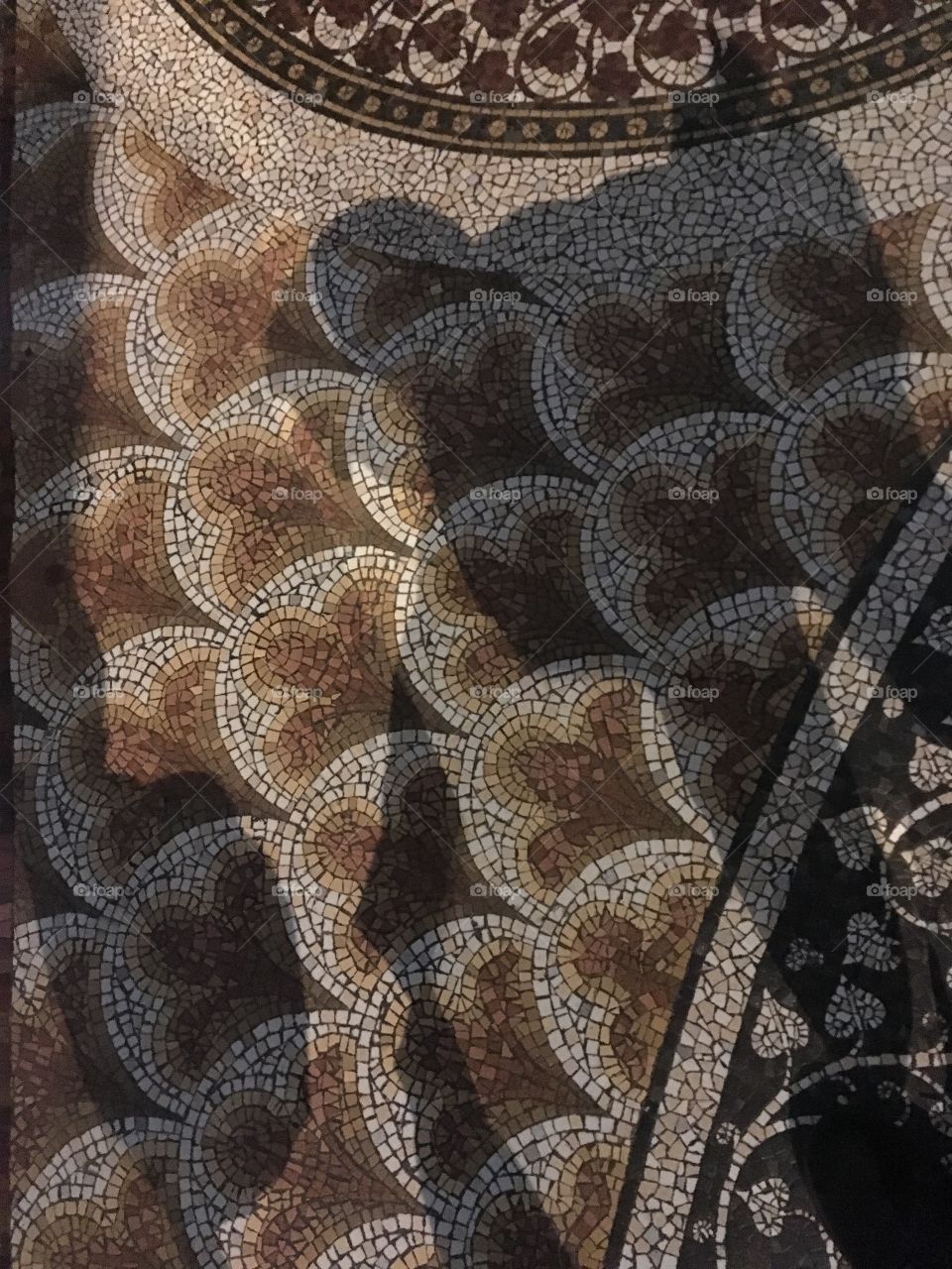 Mosaic floors inside the Koln Domme. Smells like gothic architecture