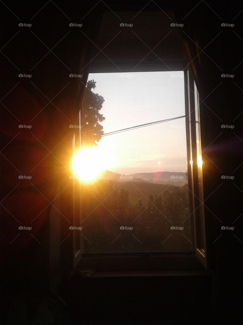 soleil par la fenêtre