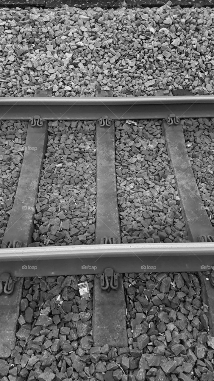 Railway, Railroad Track, Gravel, Guidance, Locomotive