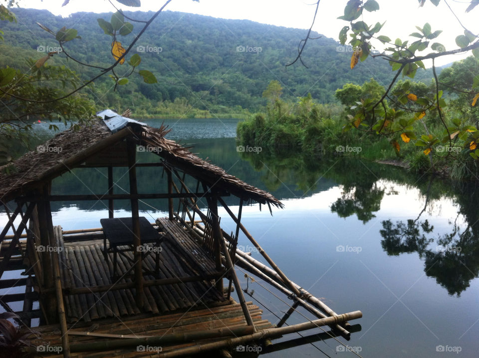 lake cottage mountains calm by skyler