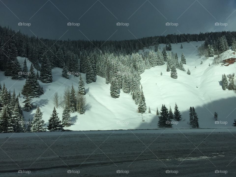 High angle view of mountains