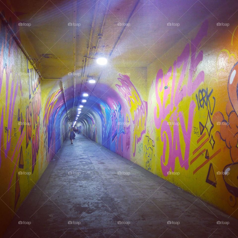 graffiti tunnel