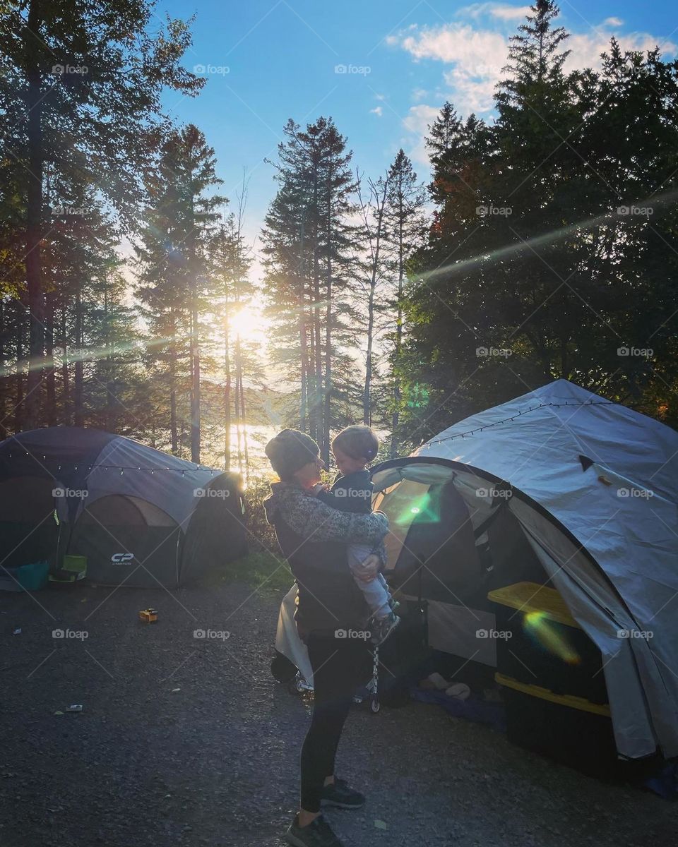 Camping at Promised Land State Park.