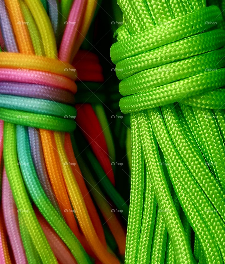 colored parachute cord
