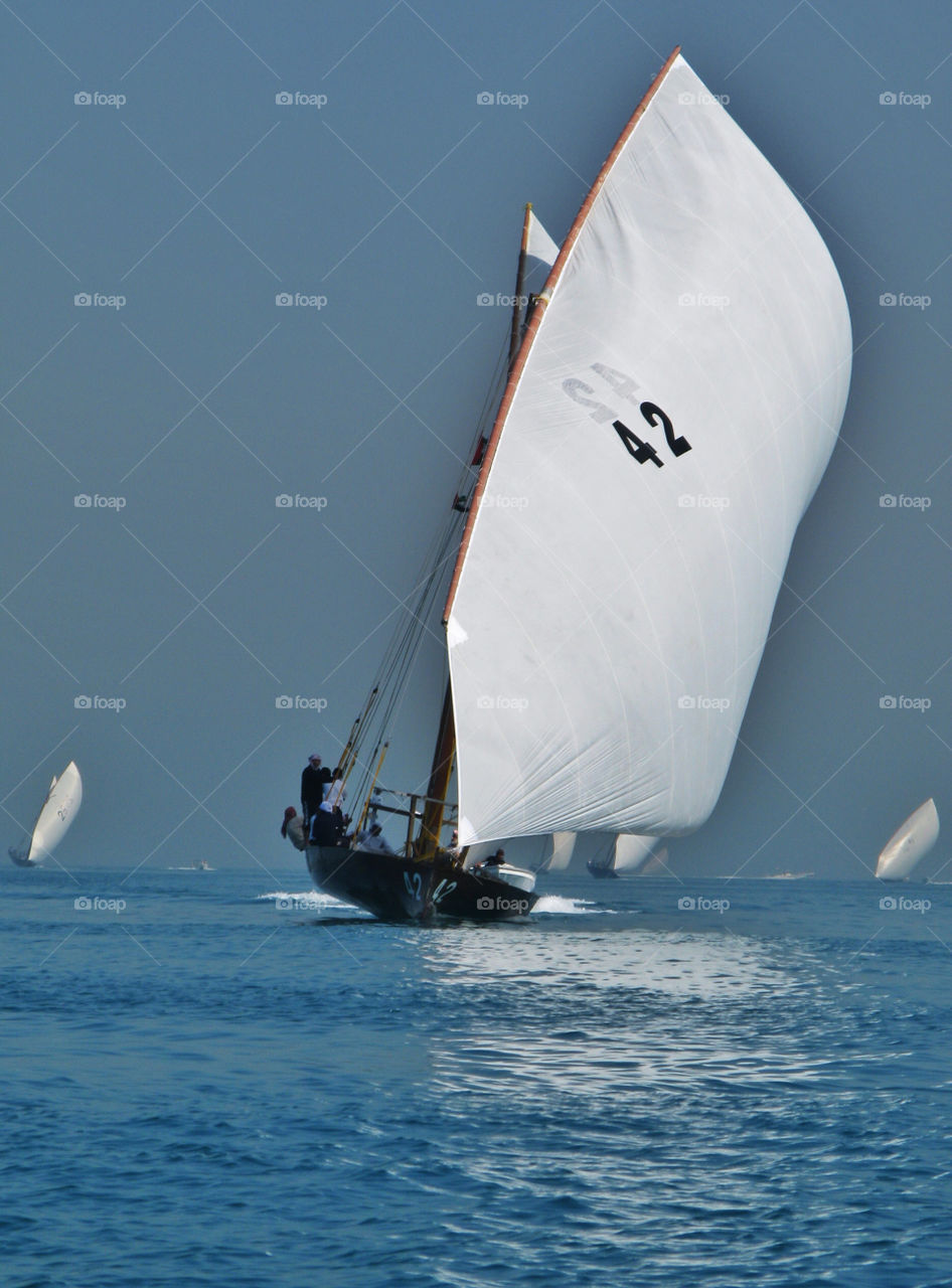 water sea boat sail by chrisc
