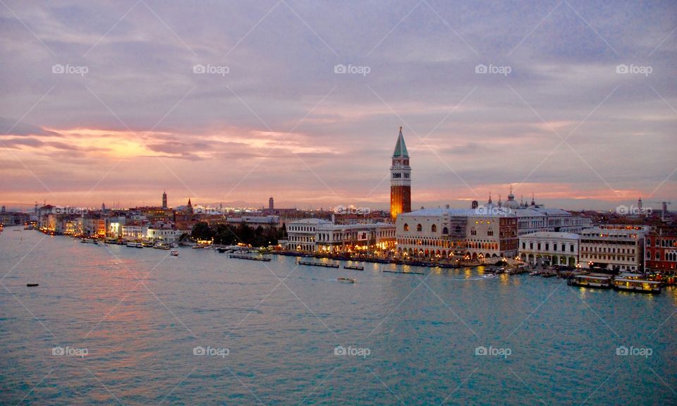 Venice, Italy in the evening 