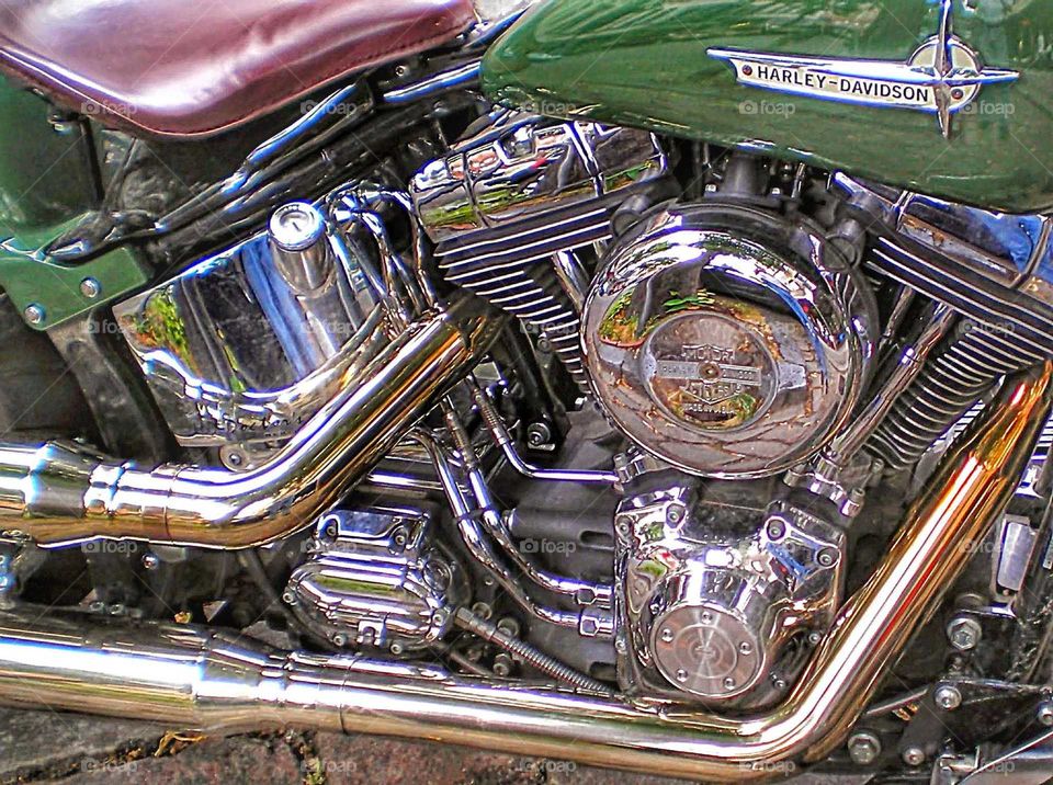 Motor einer Harley Davidson