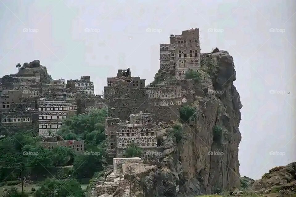 Glory be to God, the magnificent and picturesque view and the natural green trees are a view that is nothing more wonderful than it