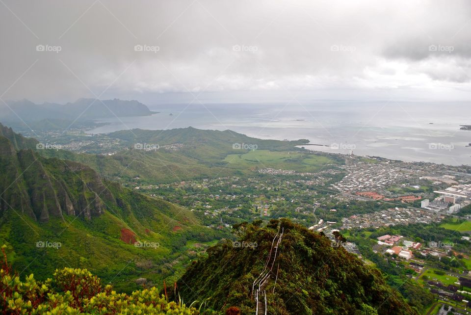 Oahu from the Stairway to Heaven