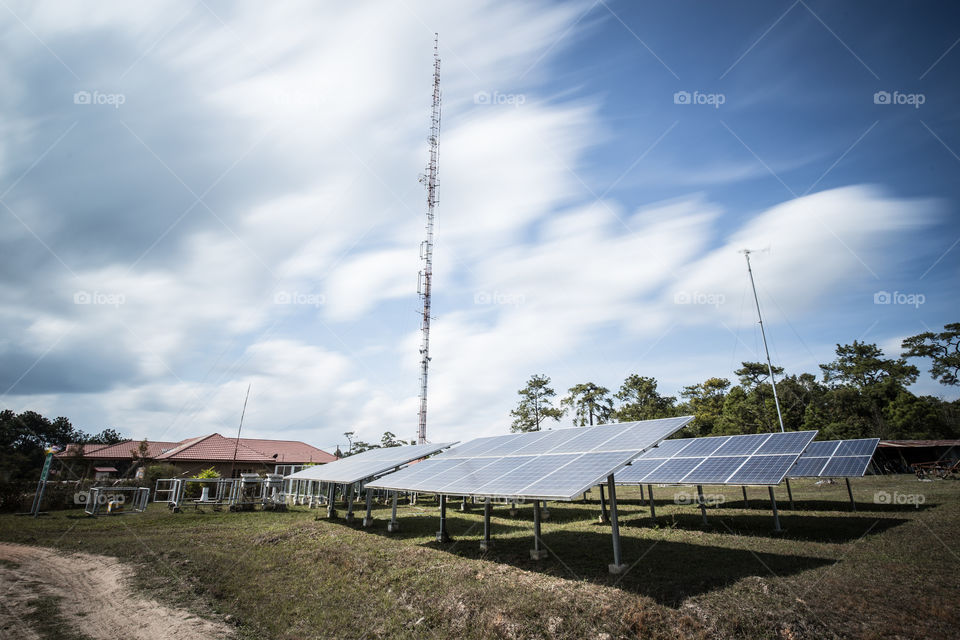 Solar cell farm