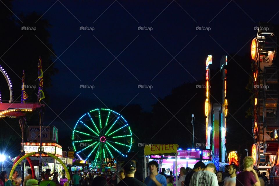 Festival, Ferris Wheel, Evening, Exhilaration, Carnival