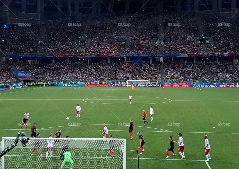 FIFA 2018 match Croatia-Denmark in Nizhny Novgorod