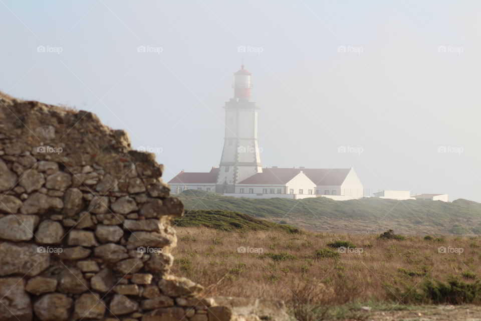 Lighthouse in the fog 