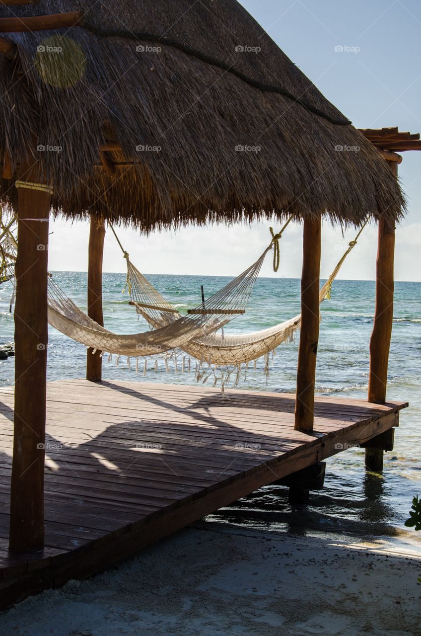 Hammocks at the beach