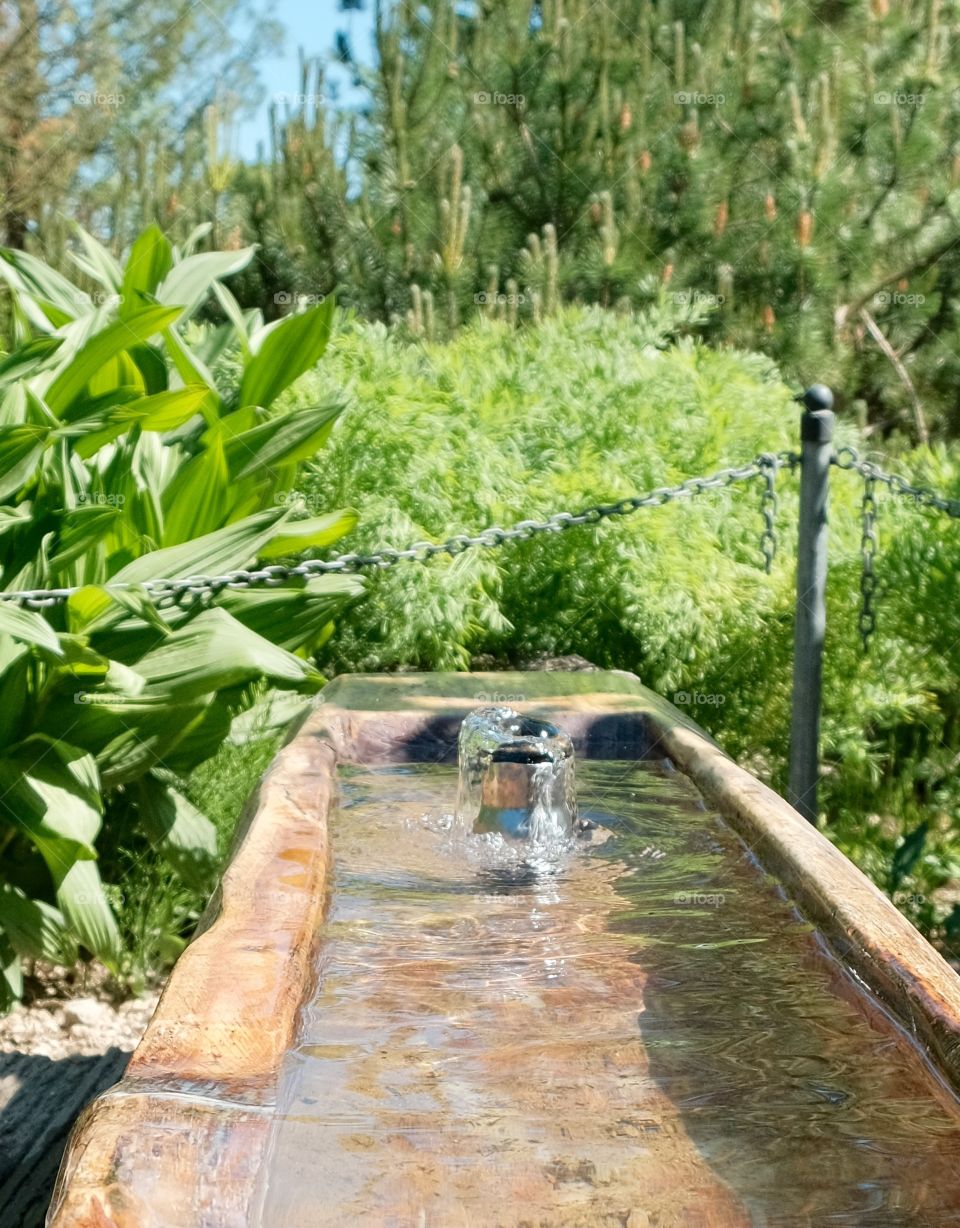 A water source in the park