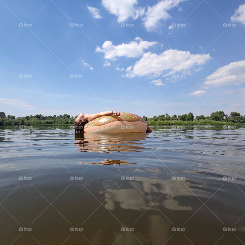 My happiness on the water