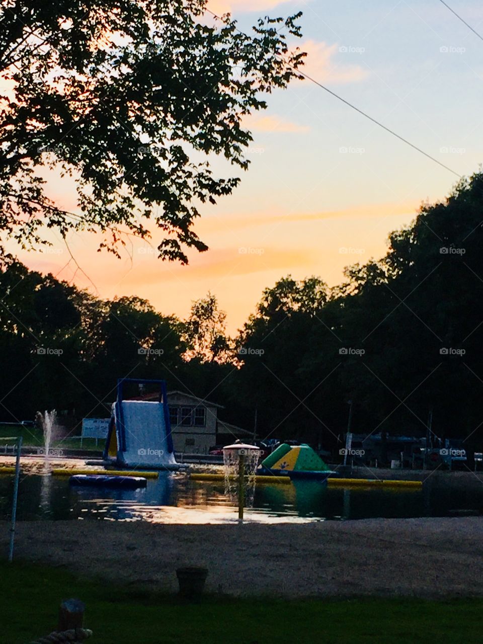 Sunset at the lake
