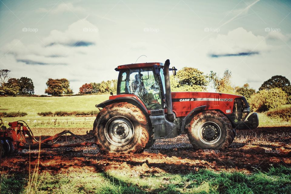 Tractor. Farming