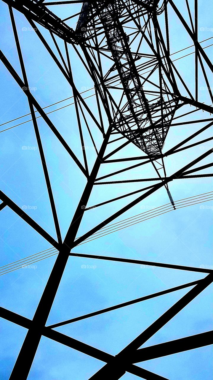 high tension tower