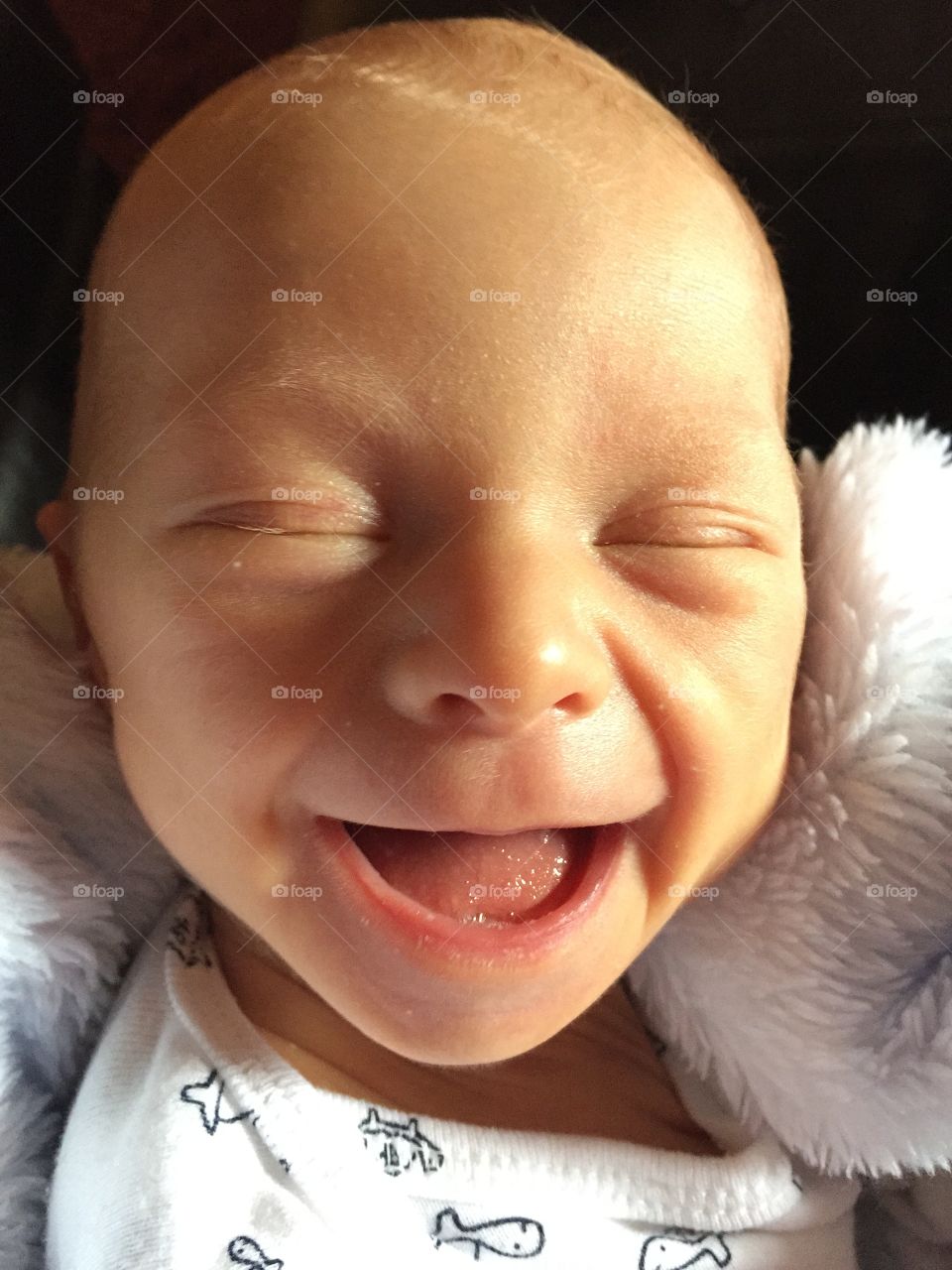 Happy baby. Happy little guy