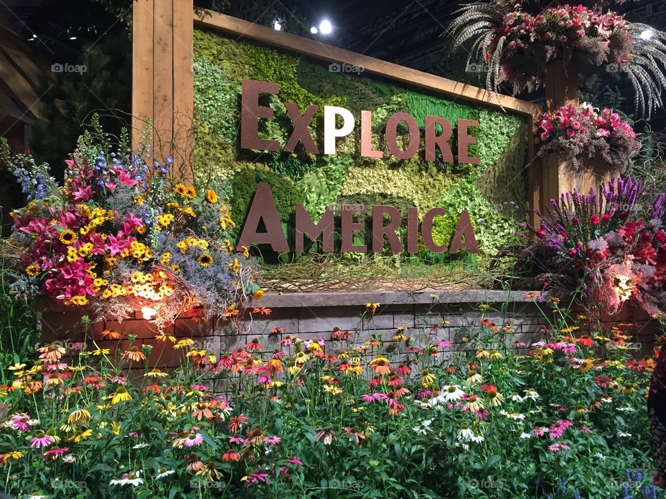 Explore America was the theme of the 2016 Philadelphia Flower Show