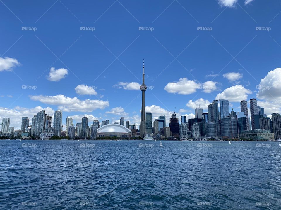 Skyline of Toronto city 