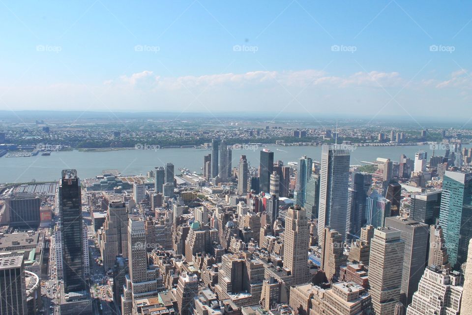 High angle view of a city