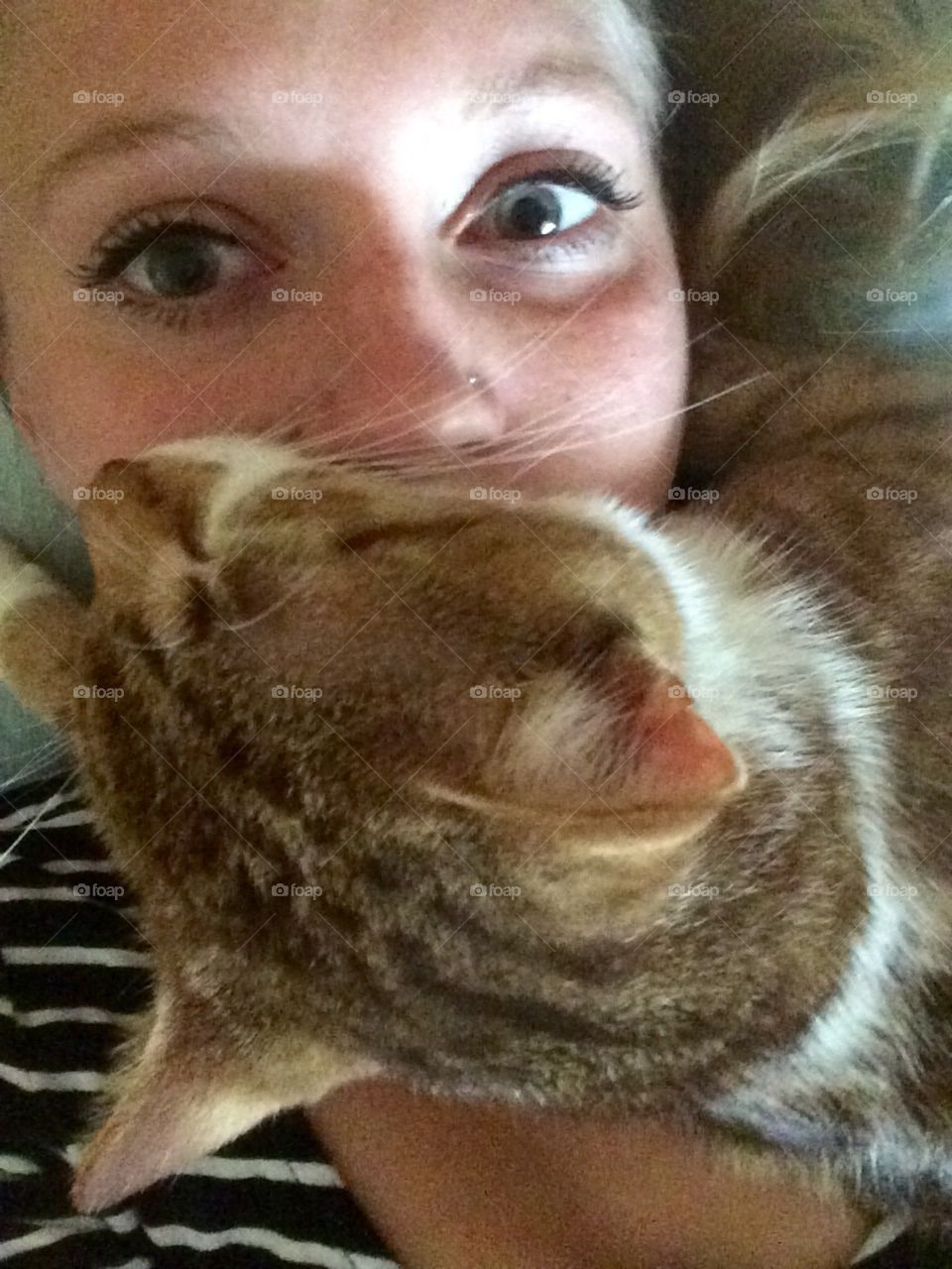 My cat's most favorite place to sleep is on my face 