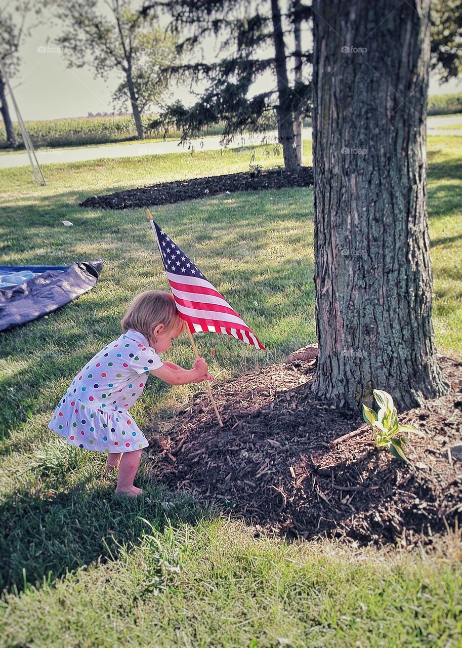 Celebrating her older brother.