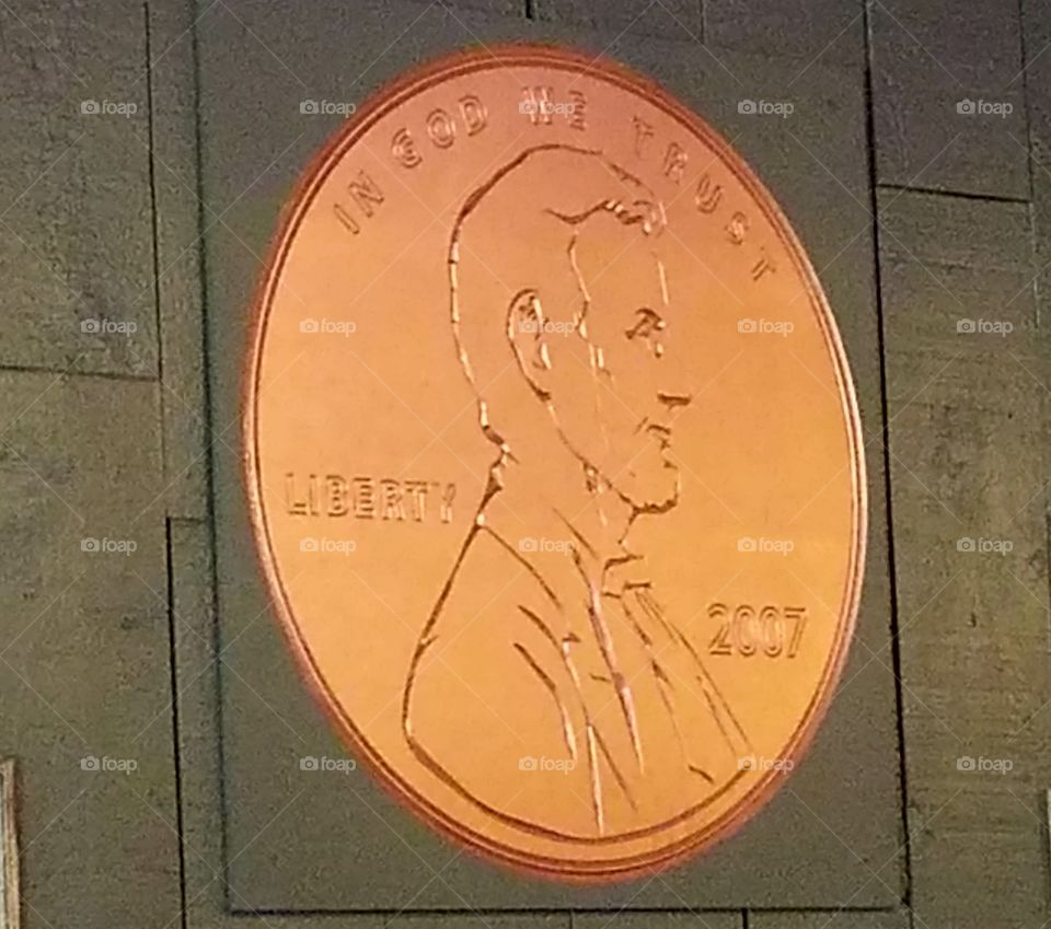 Copper penny Sign
