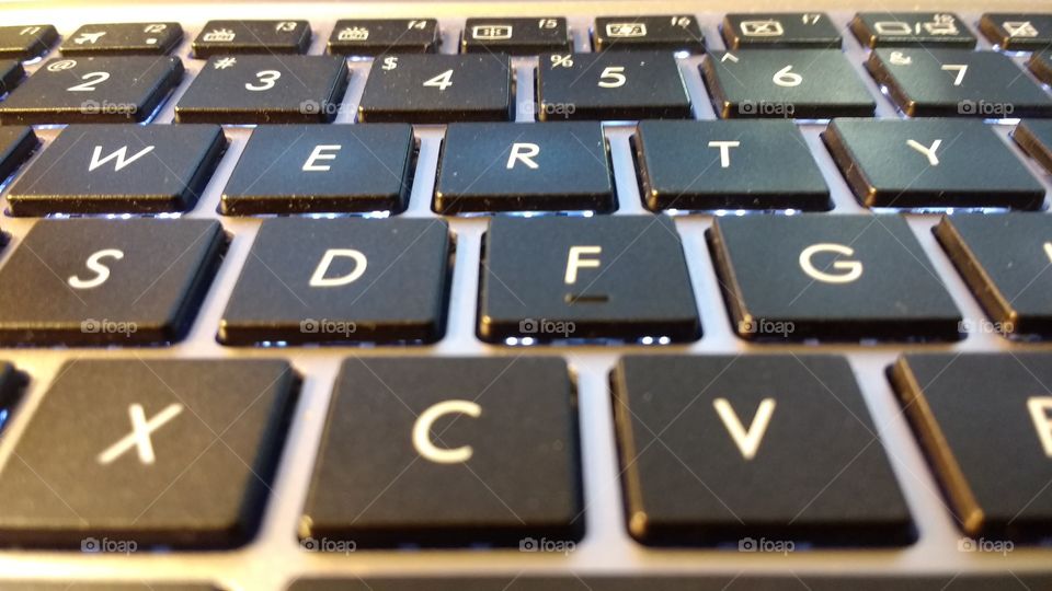 computer keyboard up close
