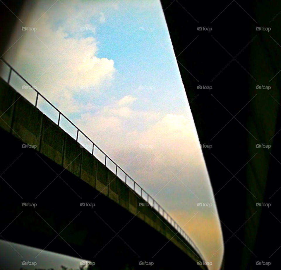 train path bridge cloud by studio69